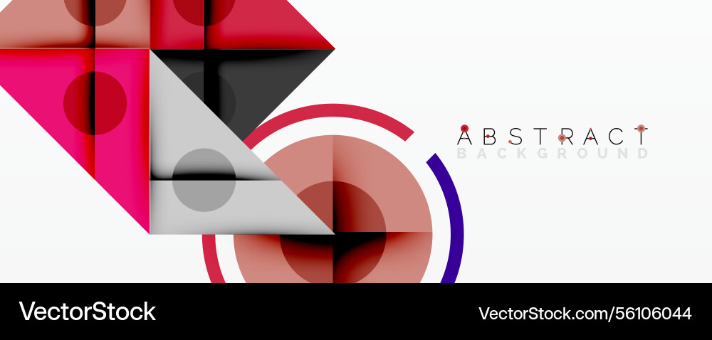 Abstract geometric composition with intersecting Abstract geometric composition with intersecting vector image
