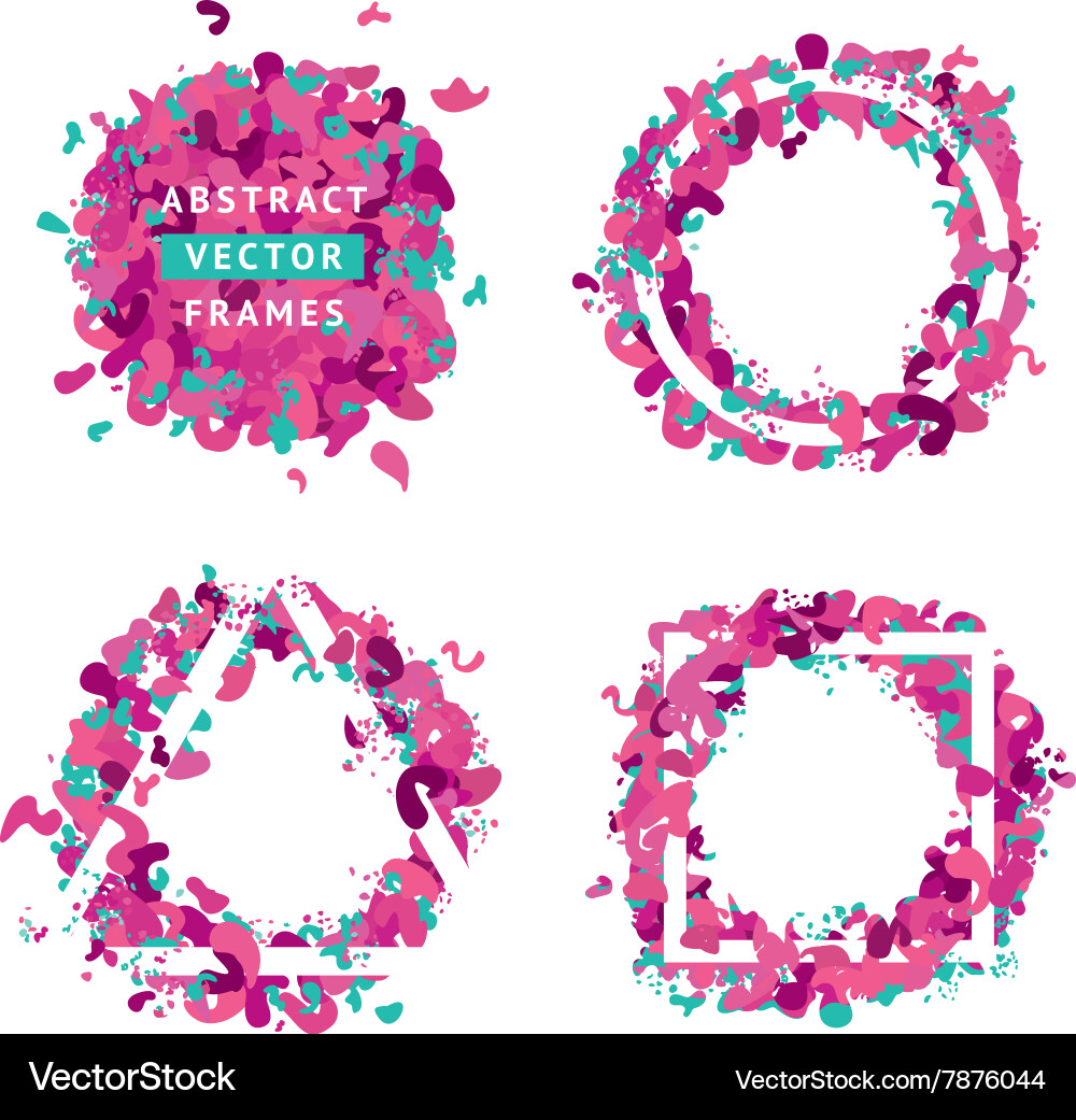 Dynamic Particle Frames vector image