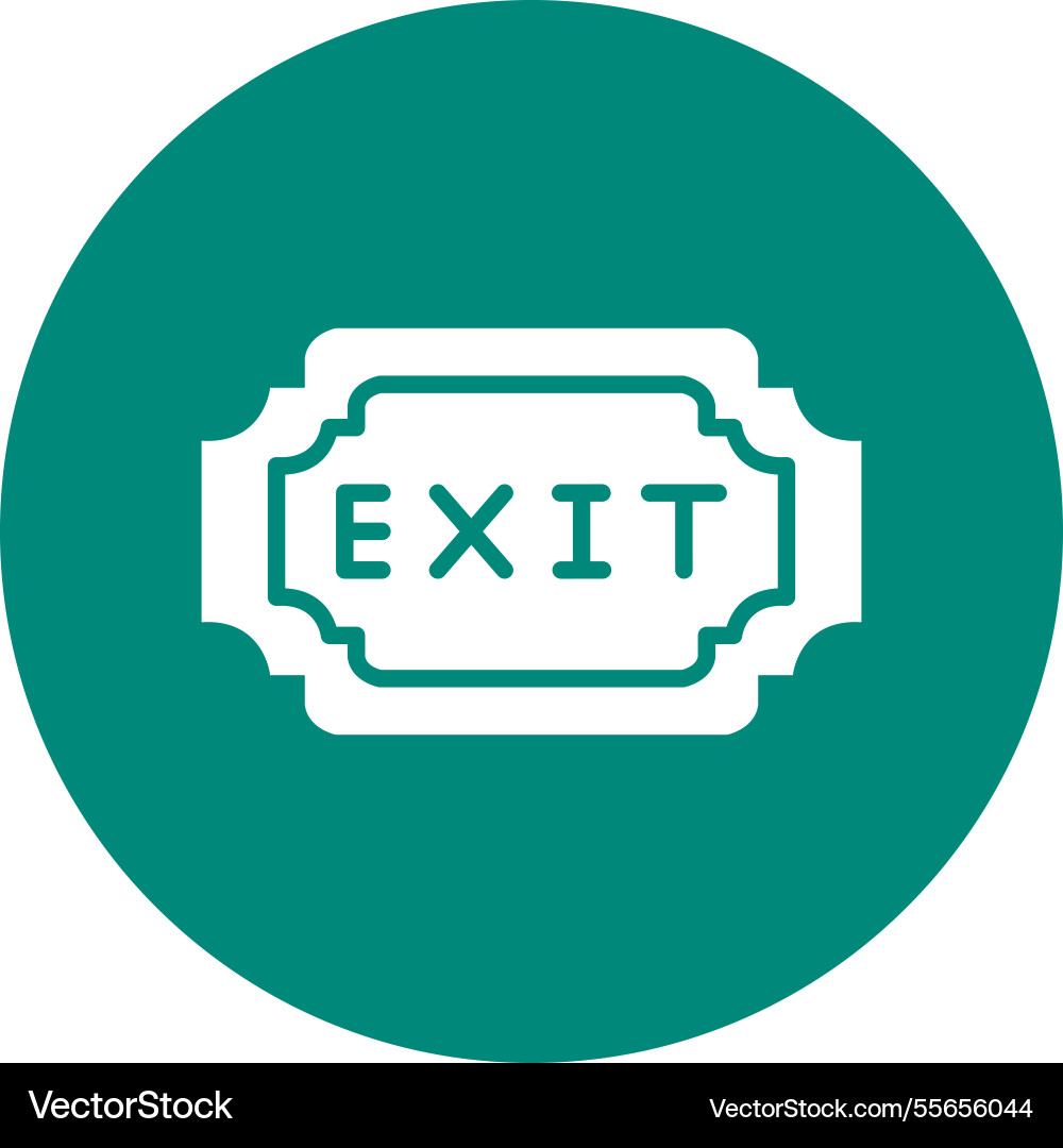 Exit icon design Vector Image
