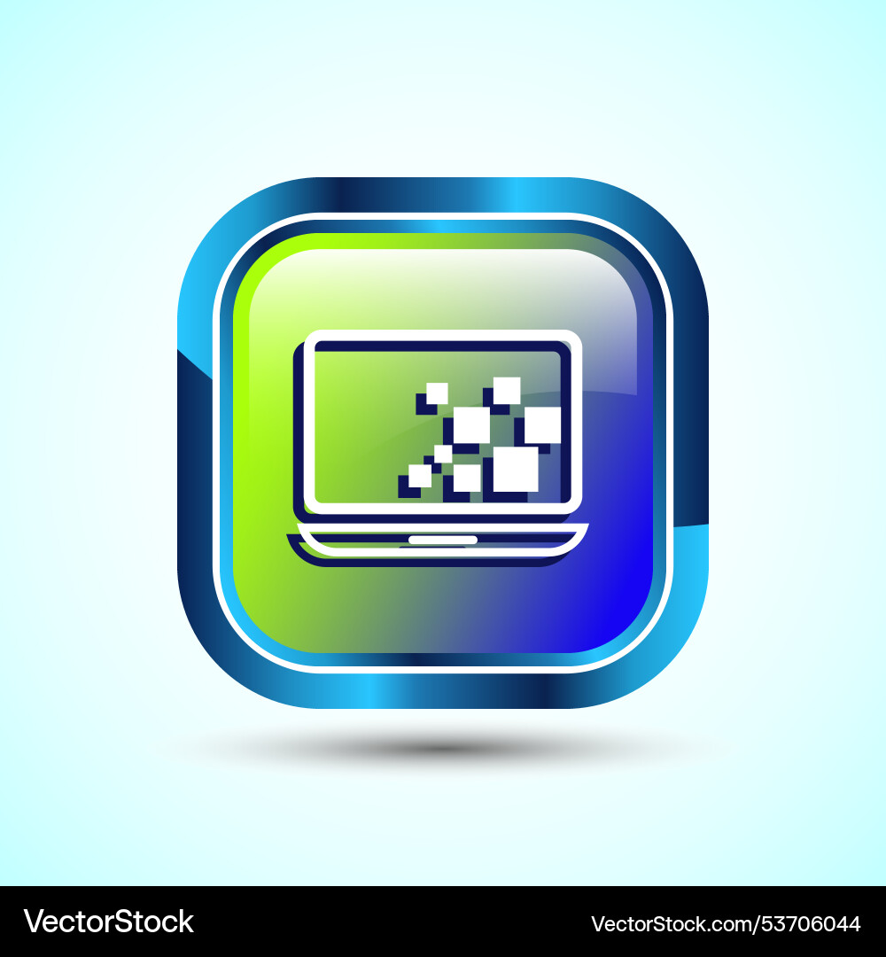 Laptop icon design computer for apps Vector Image