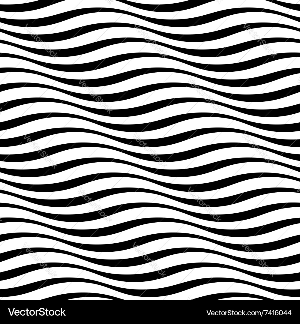 Wavy Stripe Pattern vector image