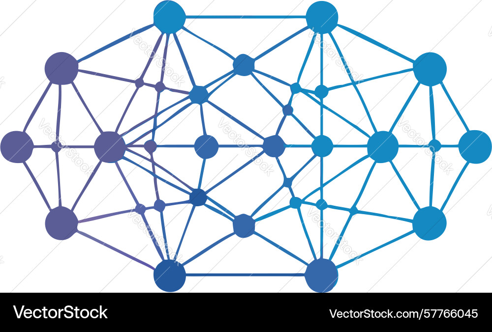 Abstract interconnected network for digital Vector Image