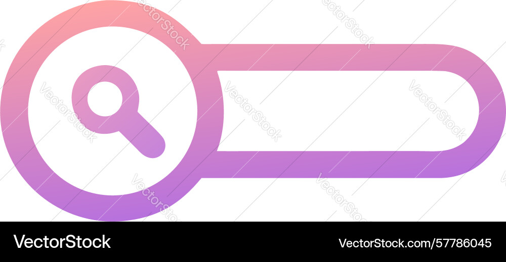 Dynamic pointer search bar icon design generative vector image