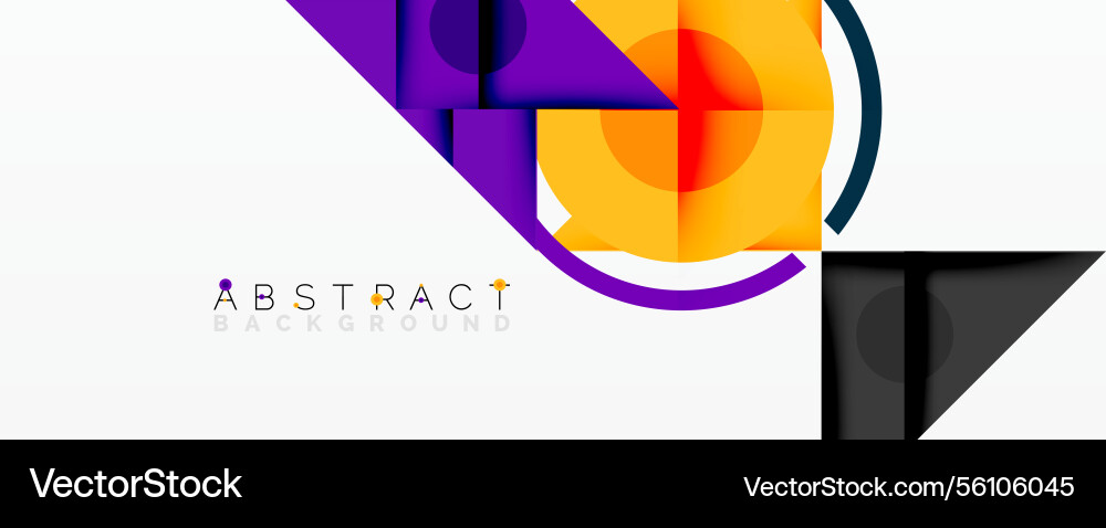 Geometric abstract design with layered triangles Vector Image