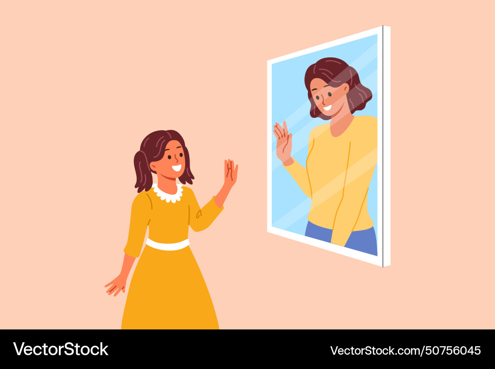 Mental connection between generations in form Mental connection between generations in form Vector Image