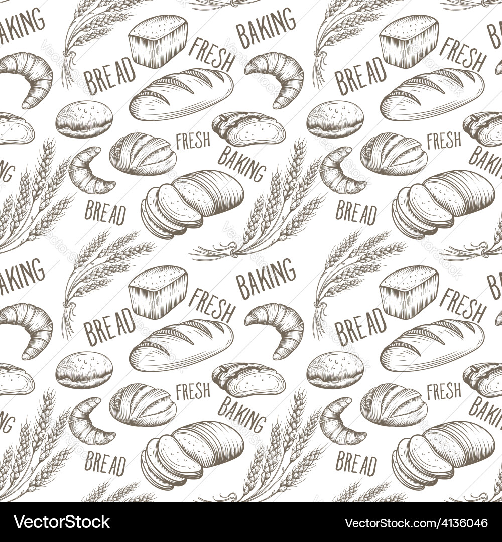 Baking Pattern - Seamless Texture vector image