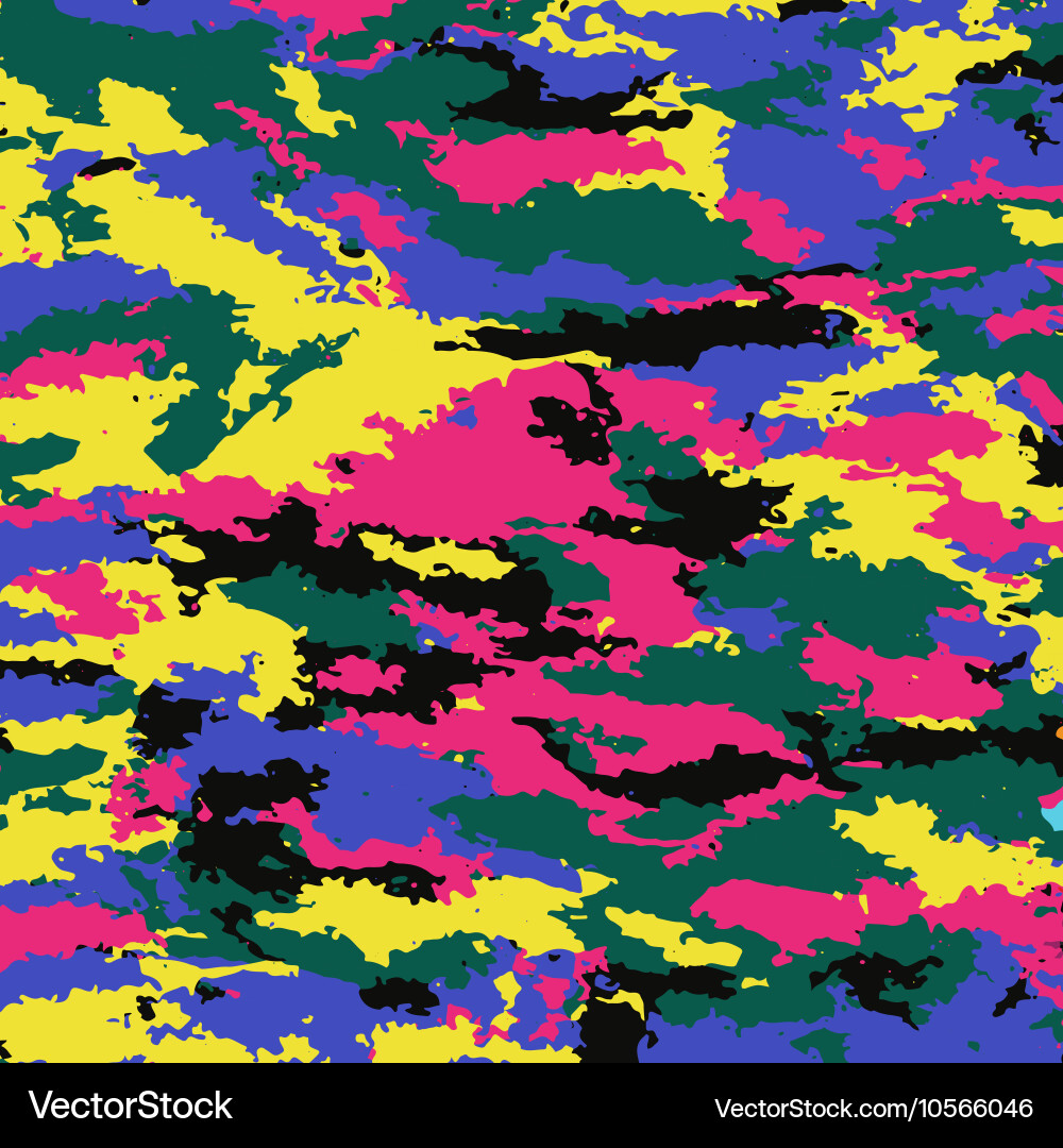Dynamic Camouflage Pattern Vector Image