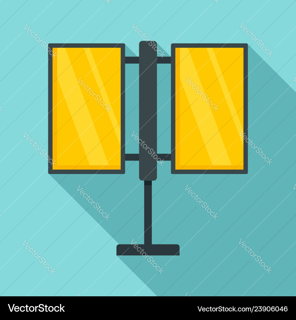 Medien Stadt Licht Banner Ikone flach Stil Medien Stadt Licht Banner Ikone flach Stil vektorbild