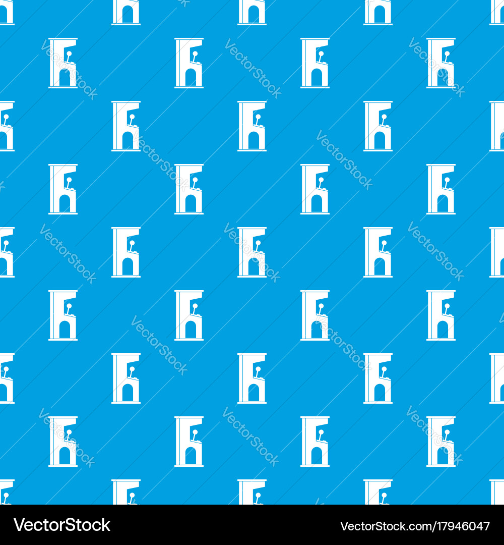 Retro style arcade game machine pattern seamless vector image