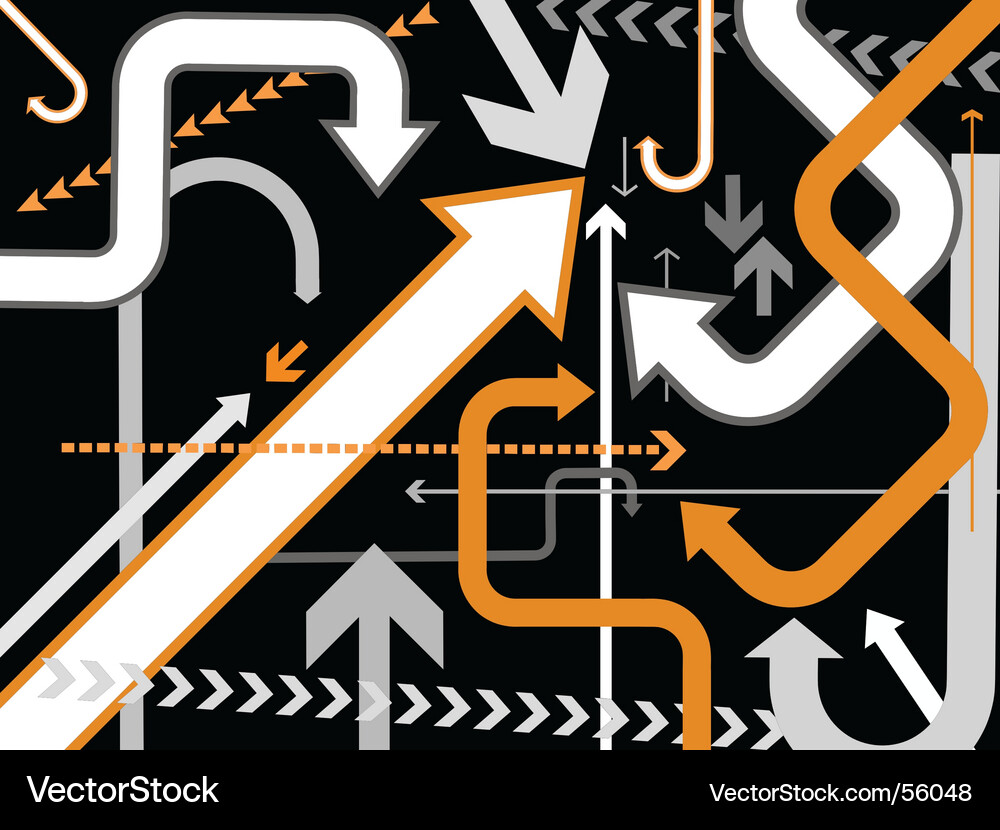 Abstract Arrow Pattern Vector Image