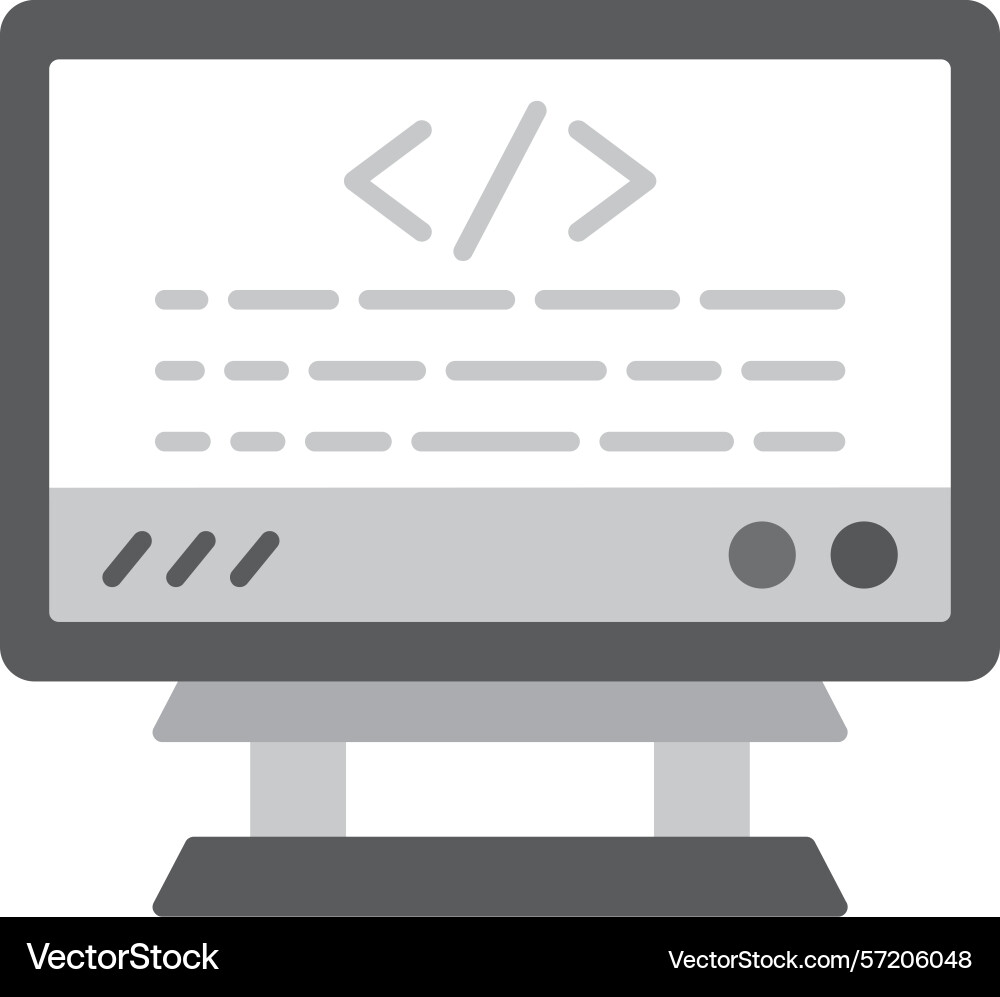 Coding icon vector image