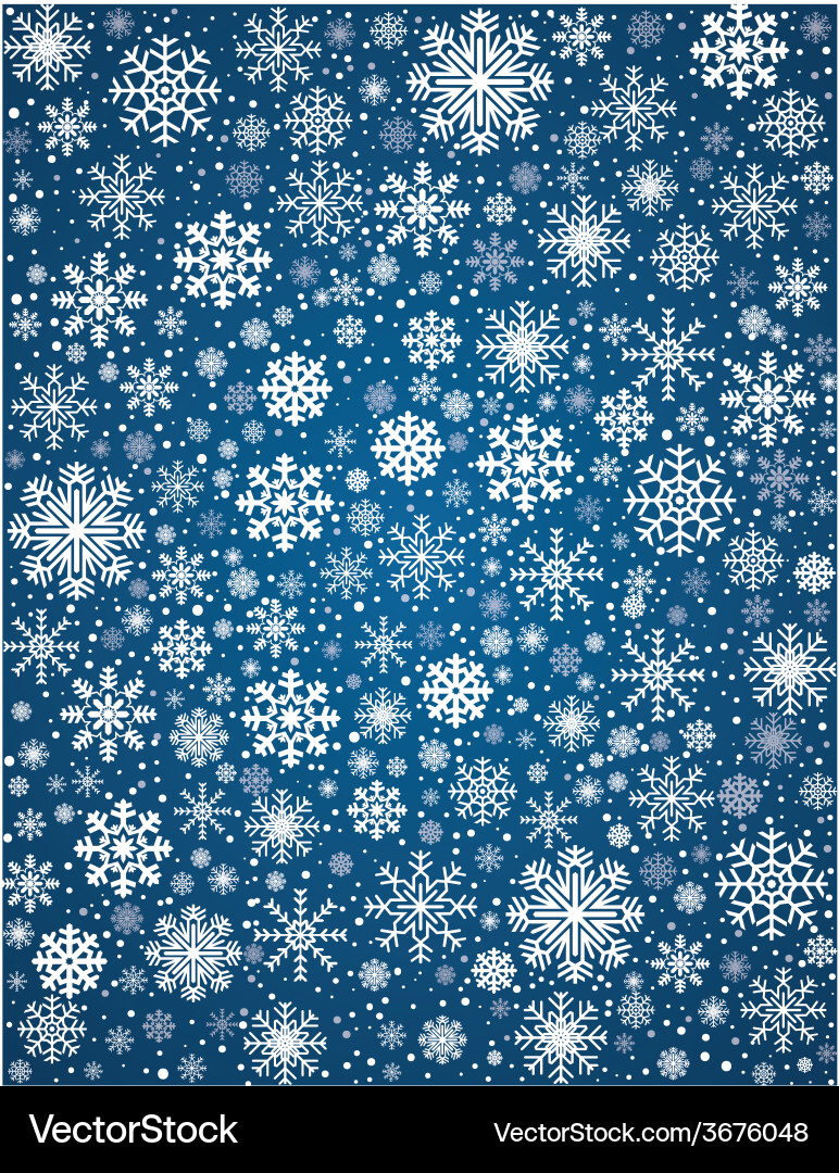 Frosty Snowflake Background vector image