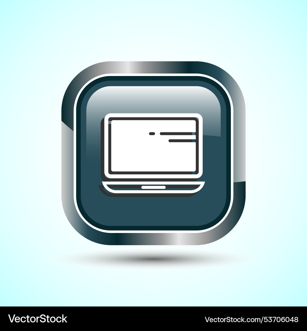 Laptop icon design computer for apps Vector Image