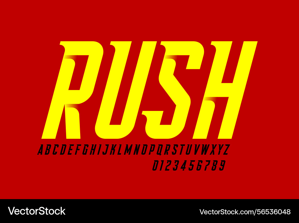 Spot font alphabet letters and numbers Spot font alphabet letters and numbers vector image