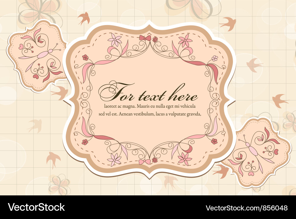 Spring frame vector image