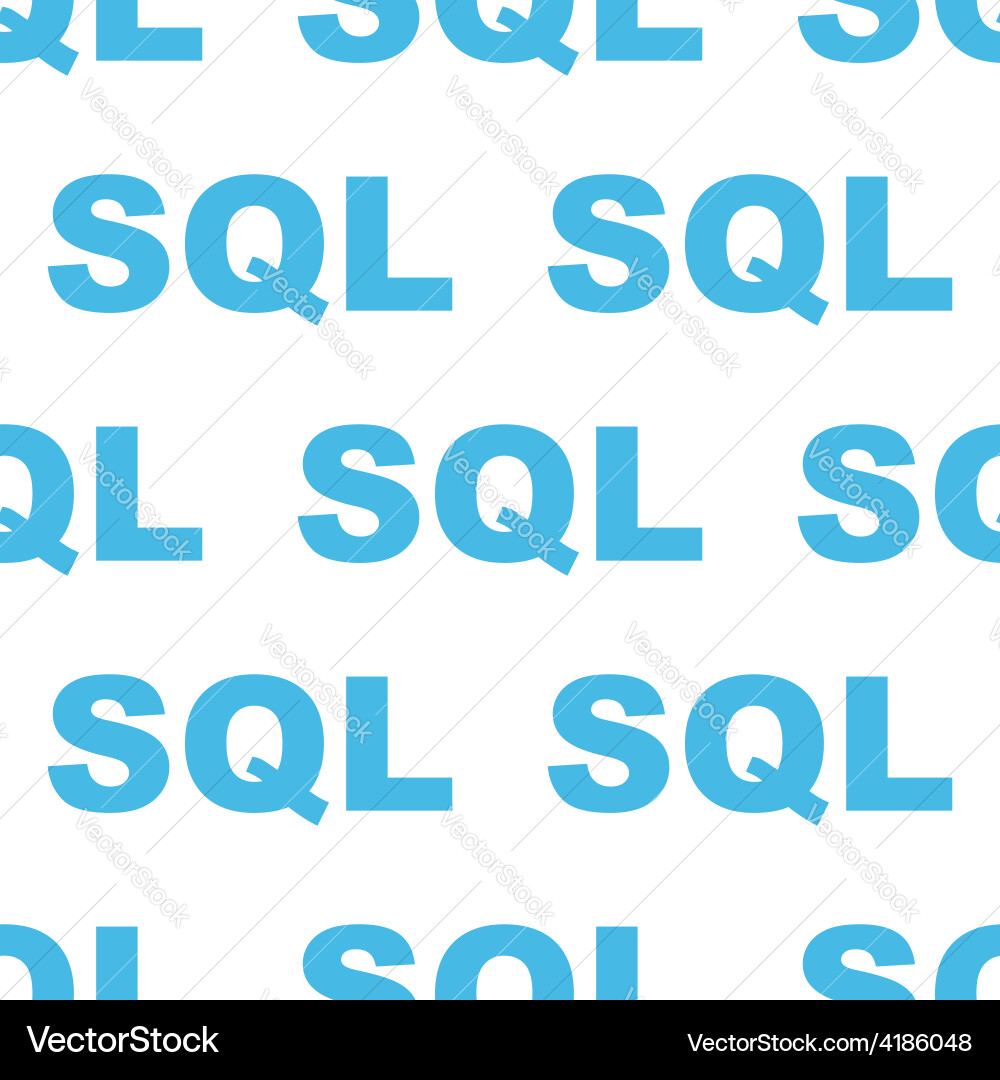 Sql seamless pattern Vector Image