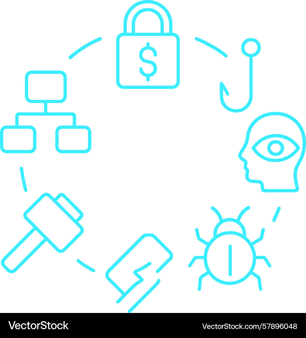 Understanding cybersecurity concepts through Vector Image