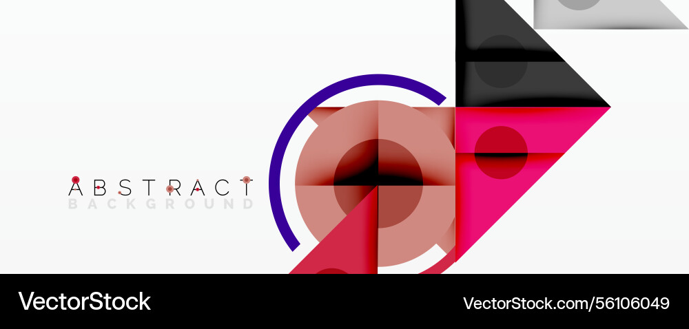 Abstract geometric composition with intersecting vector image
