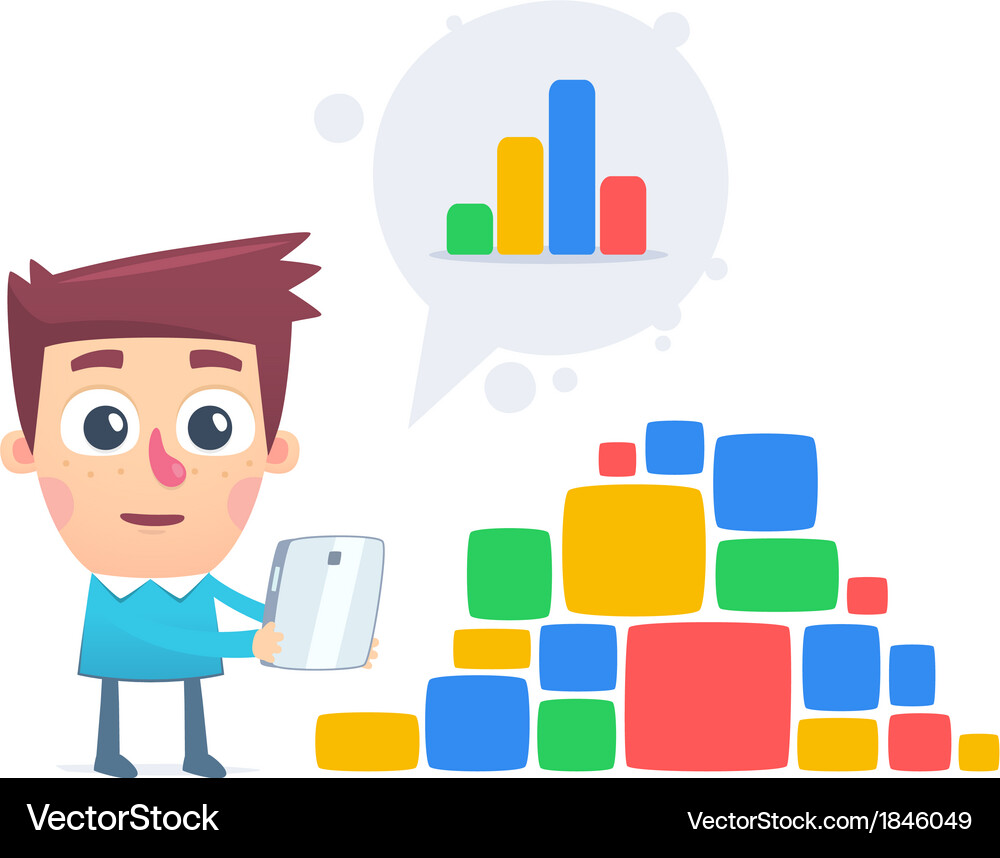 Data Control and Analysis Vector Image