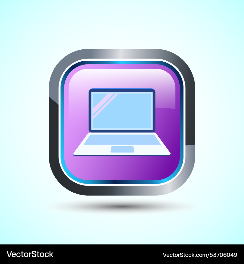 Laptop icon design computer for apps Vector Image