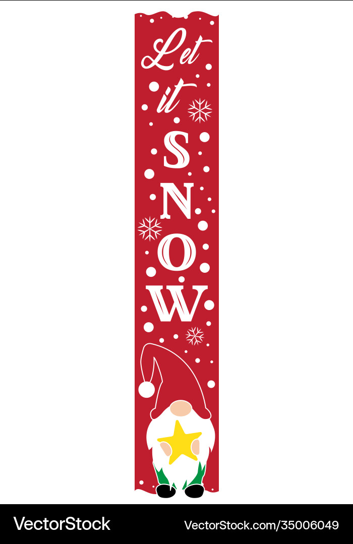 Lassen Sie es Schnee vertikale Weihnachten Schild Willkommen zu Hause Lassen Sie es Schnee vertikale Weihnachten Schild Willkommen zu Hause vektorbild