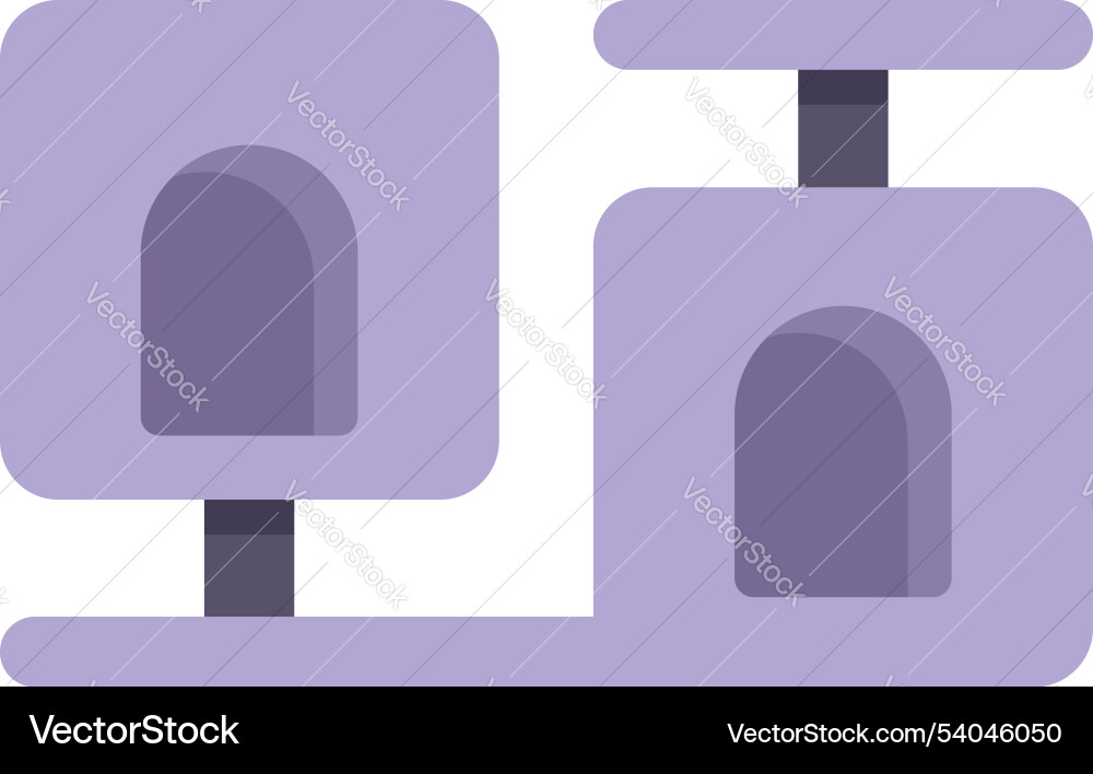 Cat tree with scratching posts providing endless Vector Image