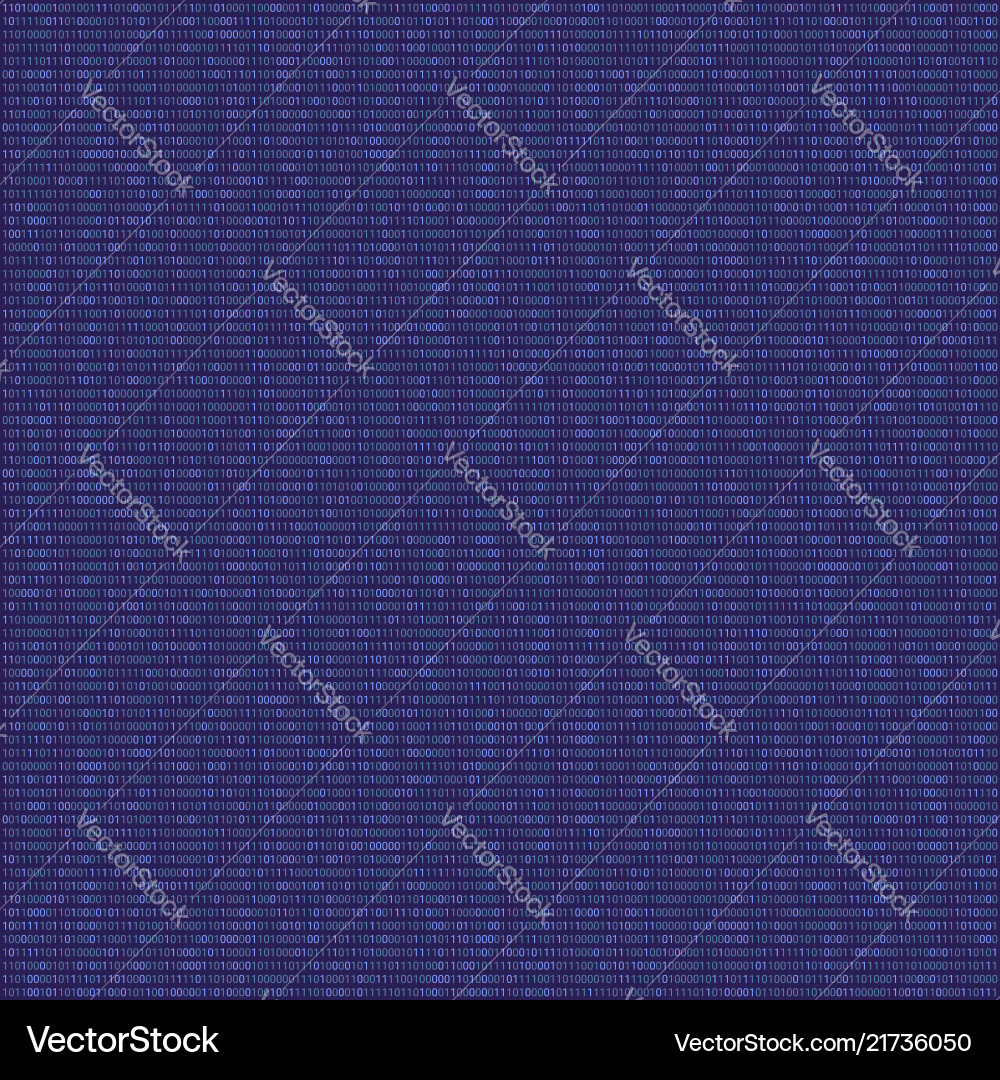 Digital Binary Code Background vector image