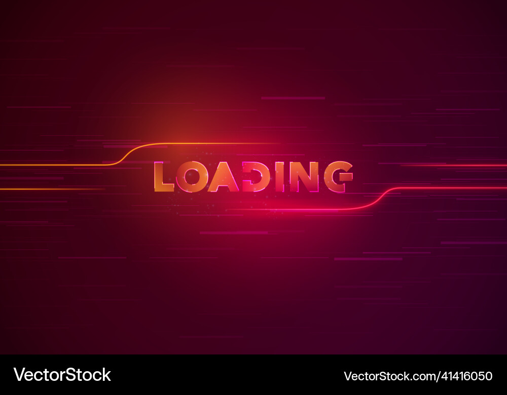Loading screen in glitch style Loading screen in glitch style vector image