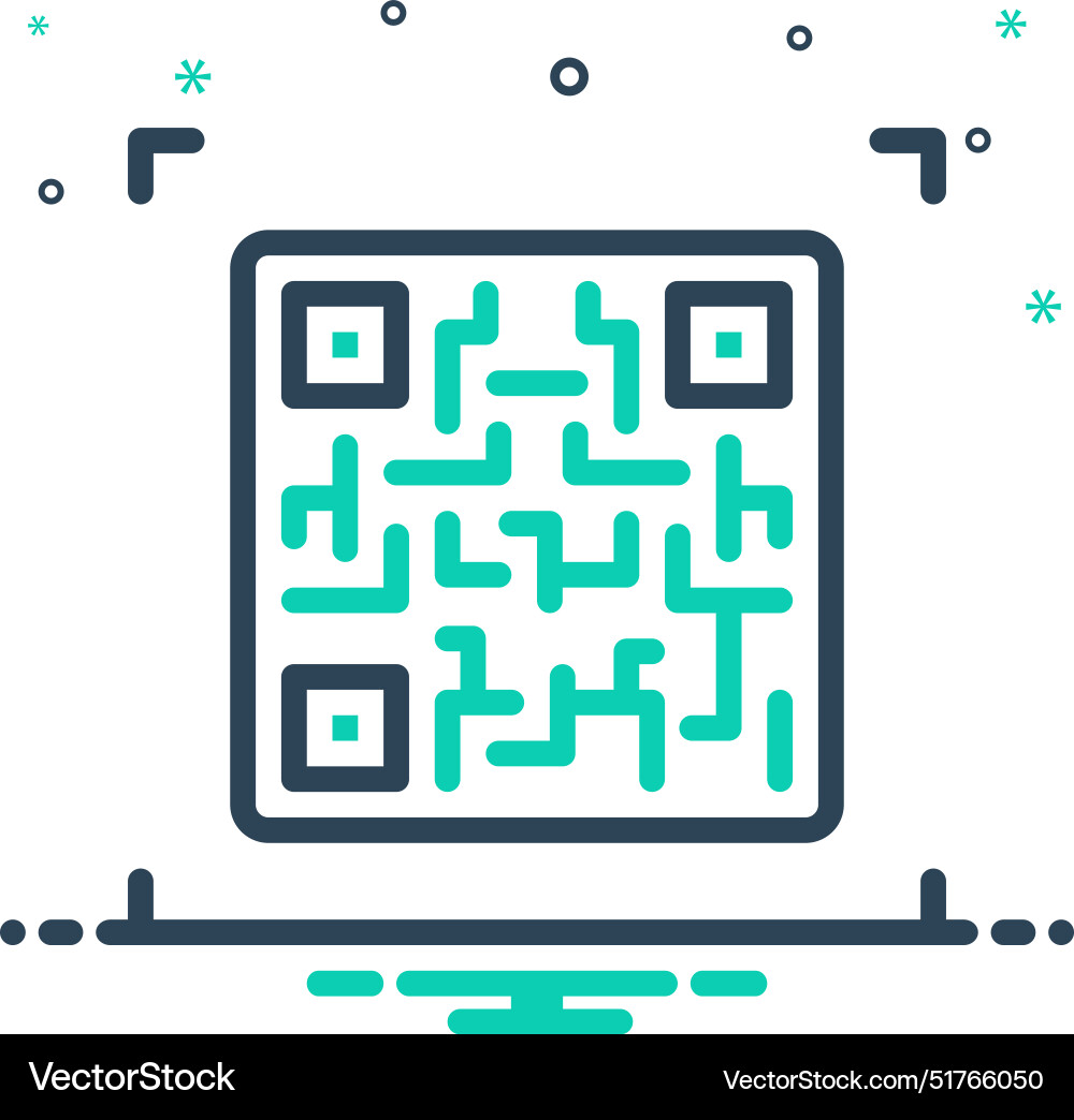 Qr code access vector image