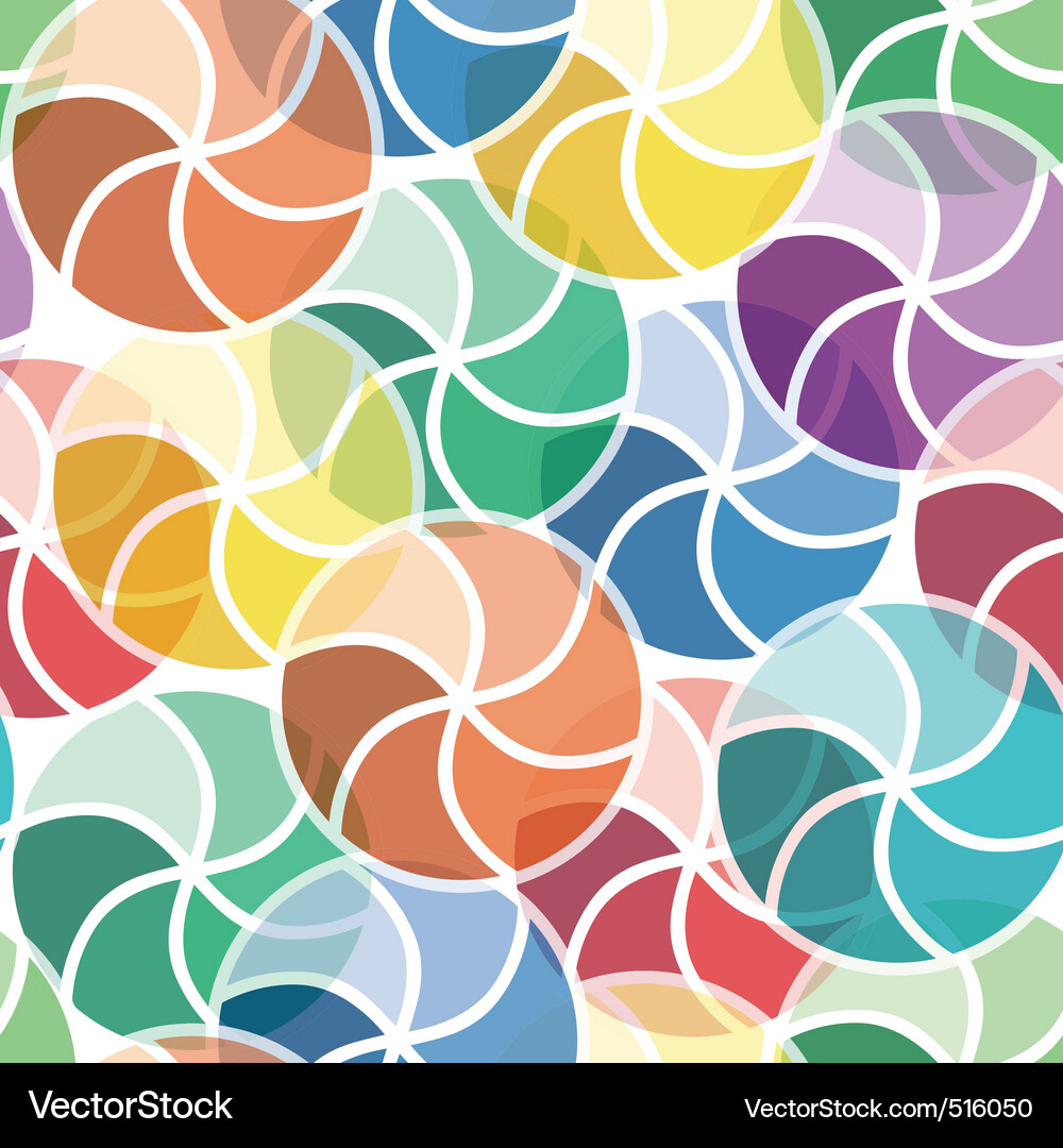 Seamless vivid swirl pattern Vector Image