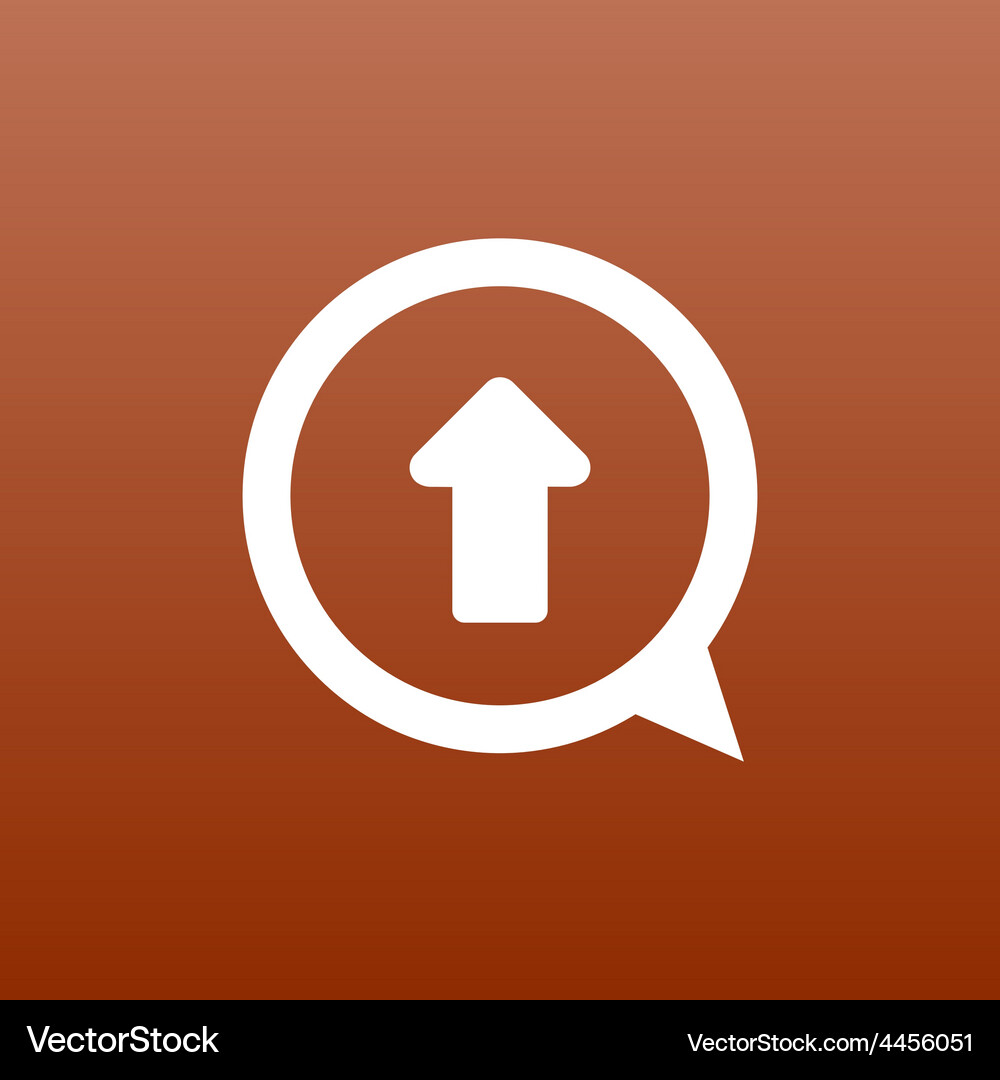 Arrow up icon isolated move symbol element Vector Image