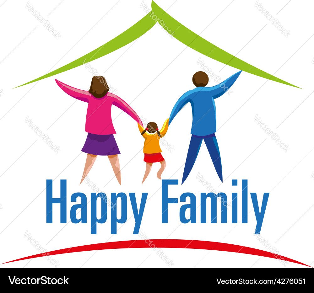 Family Happiness Icon – Royalty-Free Vector | VectorStock, image size:1000x934