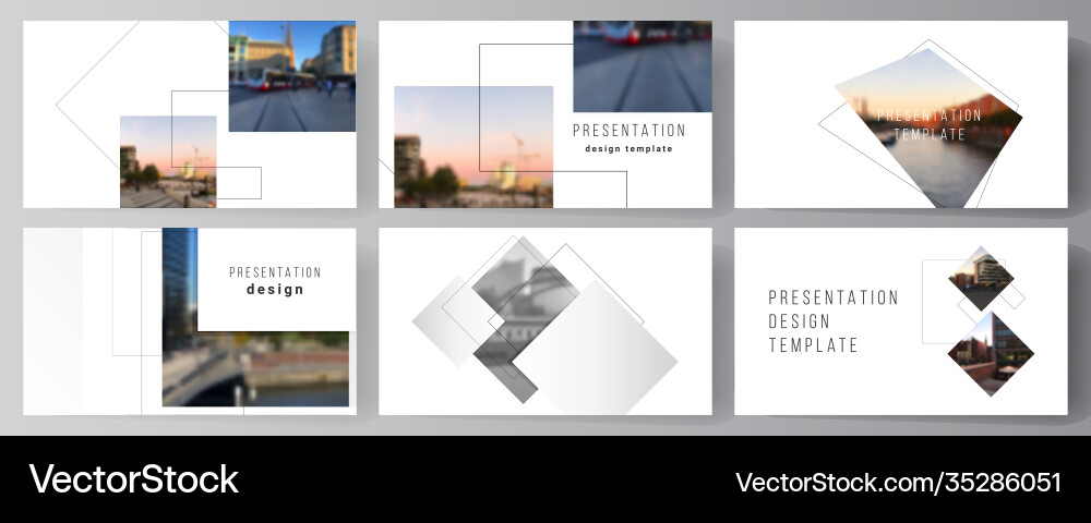 Modern Presentation Slides Layout vector image
