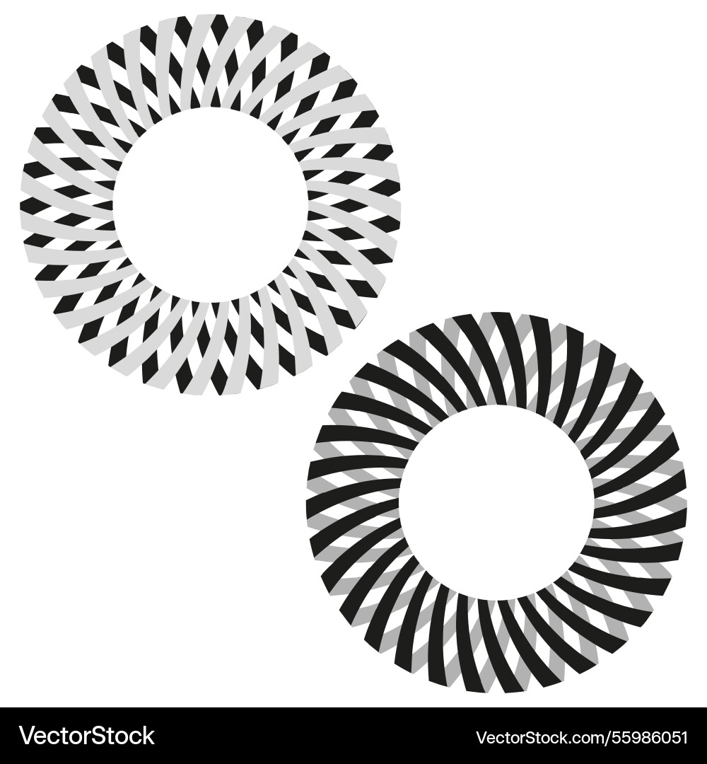 Rotating circle pattern optical abstract round Rotating circle pattern optical abstract round vector image