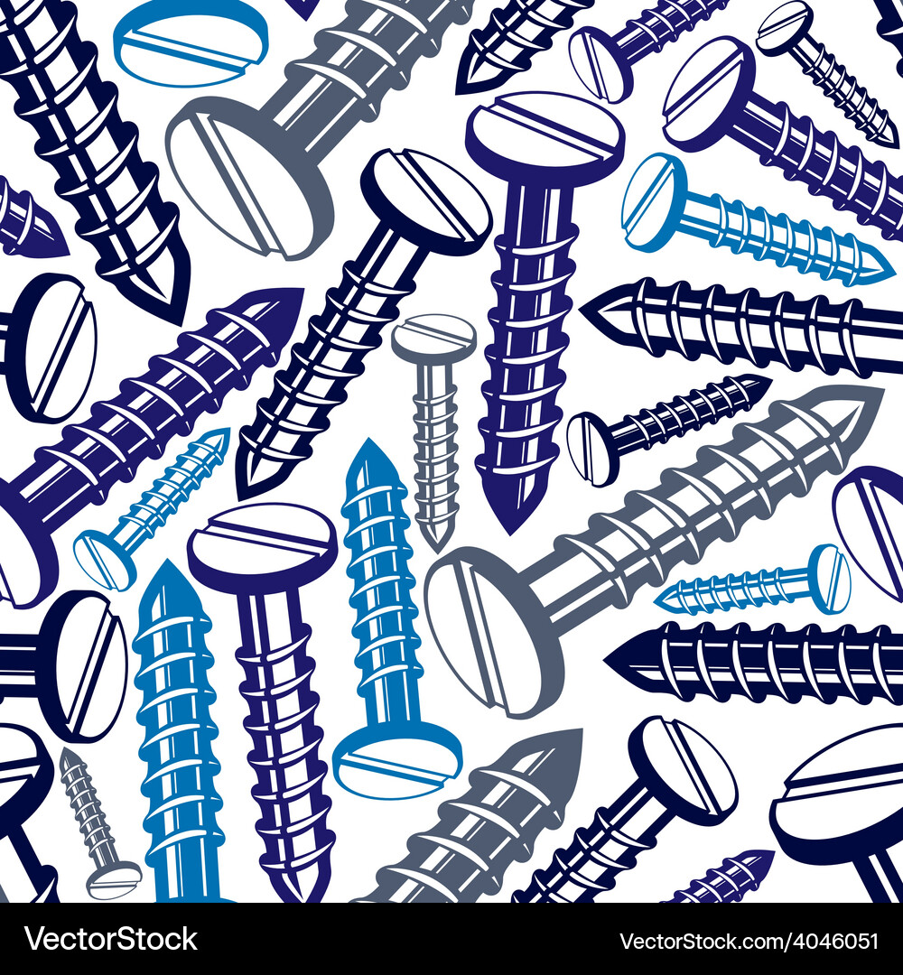 Seamless background with three-dimensional bolts Vector Image