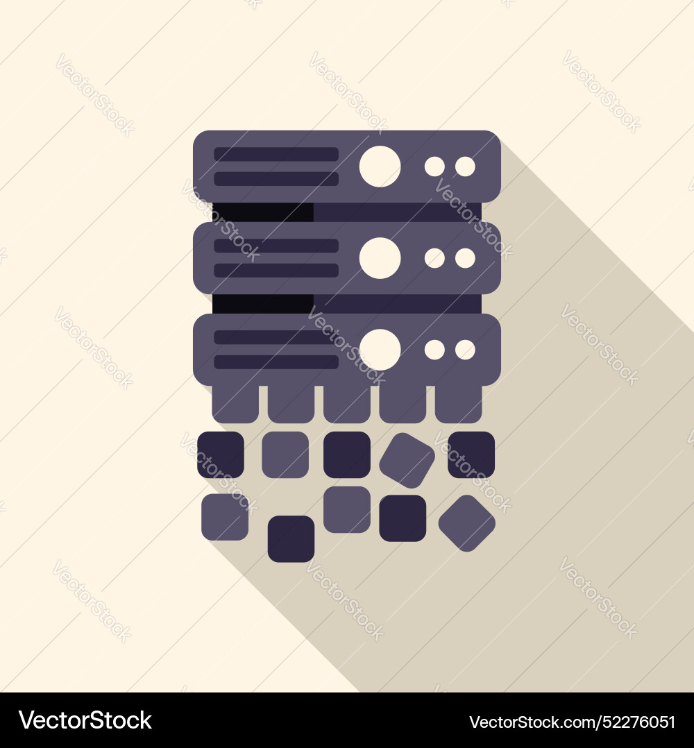 Server rack transforming into binary code data Server rack transforming into binary code data vector image