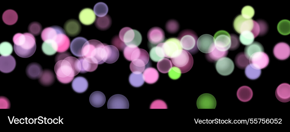 Abstract color shining bokeh isolated Vector Image