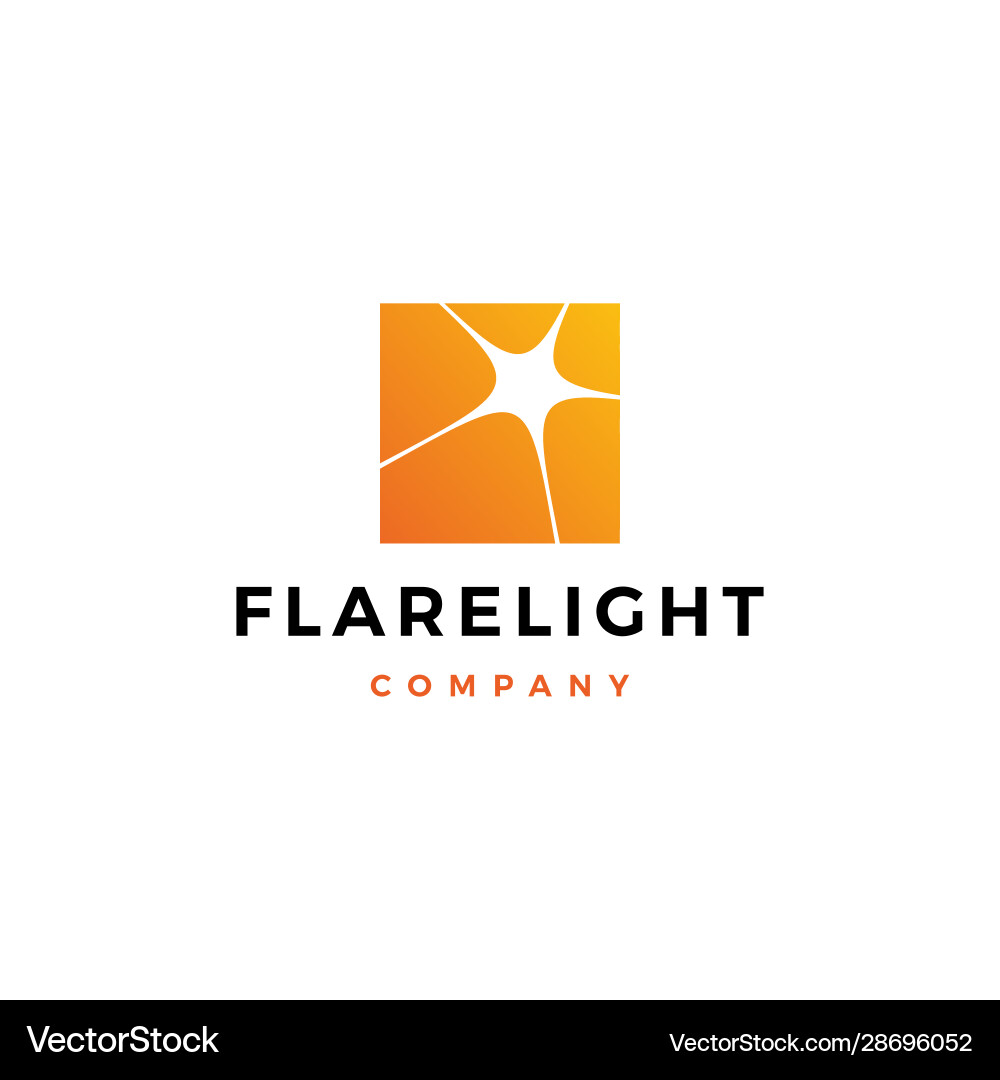 Flare light logo icon download Flare light logo icon download vector image