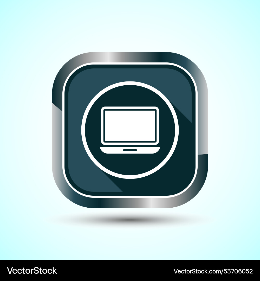 Laptop icon design computer for apps Laptop icon design computer for apps Vector Image