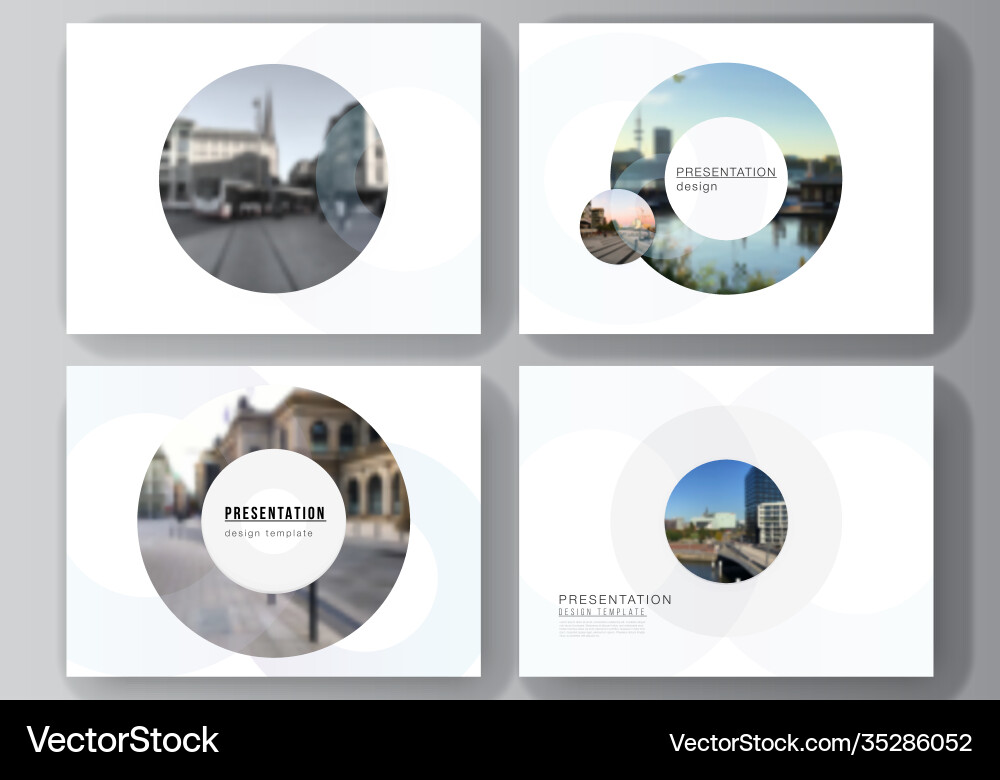 Layout presentation slides design vector image