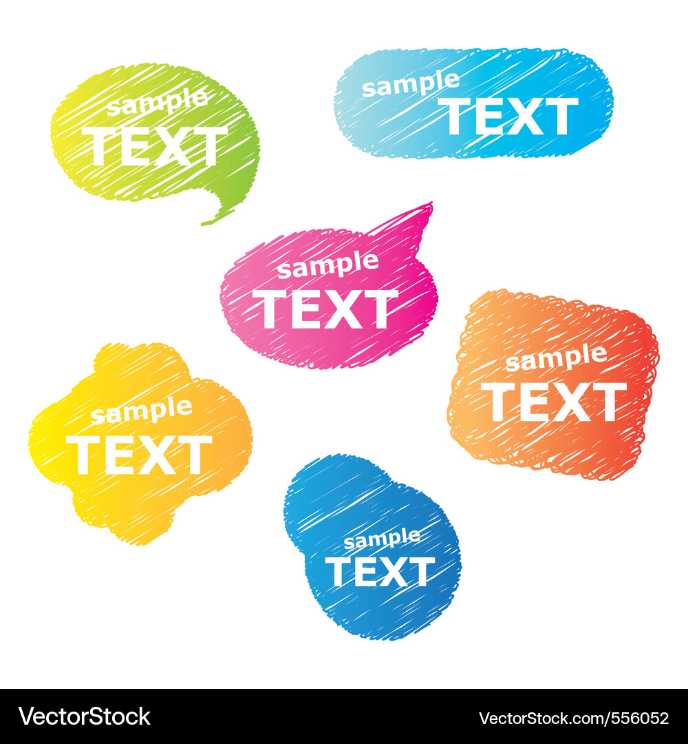 Speech sketches Vector Image