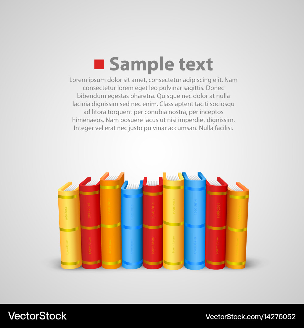Stack of Books - Reading Collection vector image