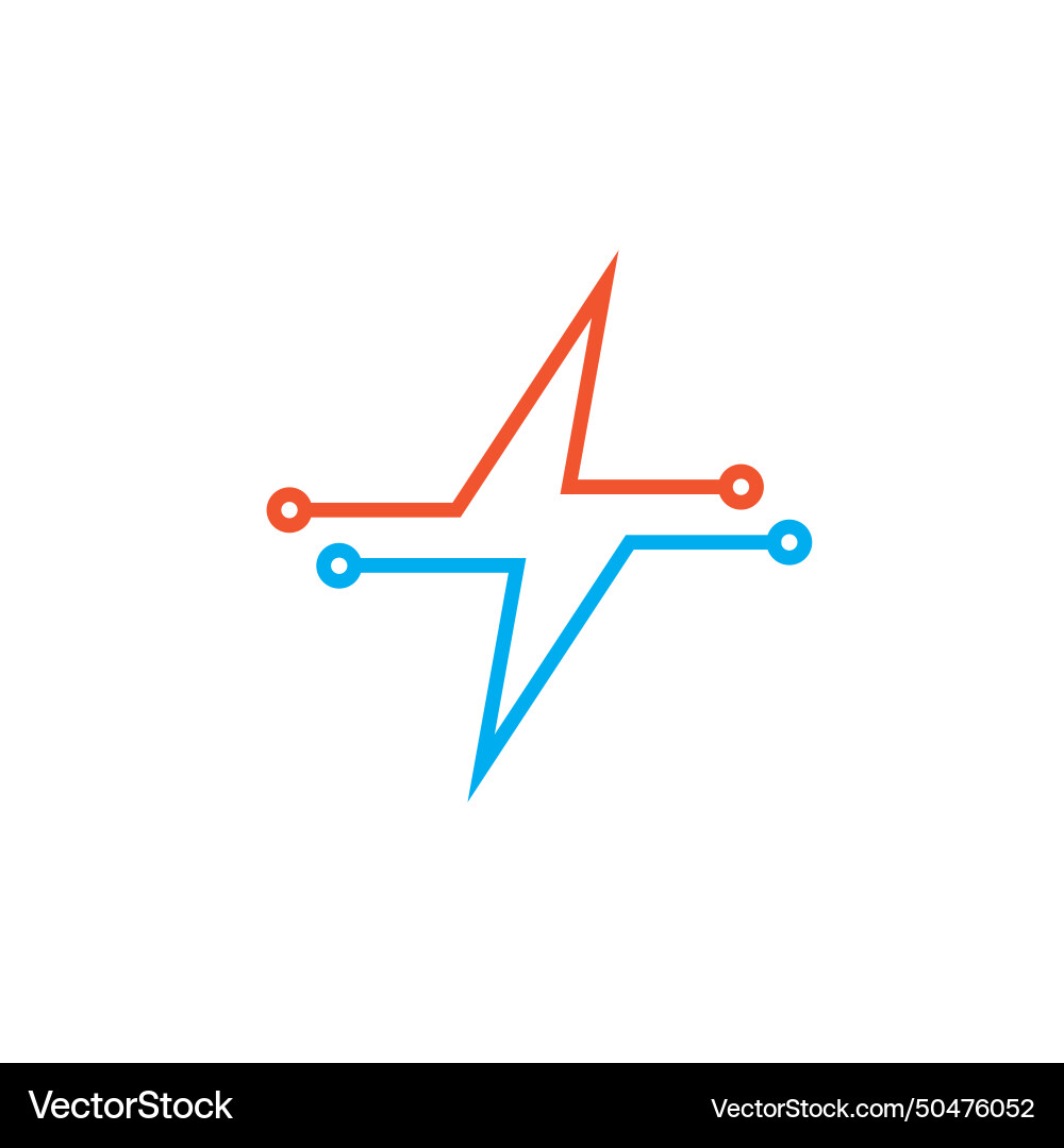 Thunderbolt schaltung tech icon konzept design Thunderbolt schaltung tech icon konzept design vektorbild