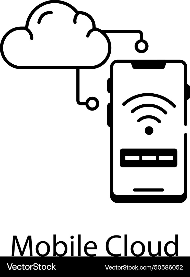 Web and network services linear icon Vector Image