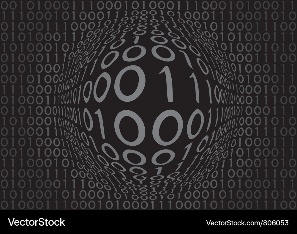 Binary Code Pattern Vector Image