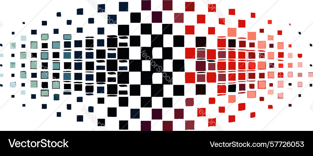 Halftone grid pattern abstract gradient texture vector image