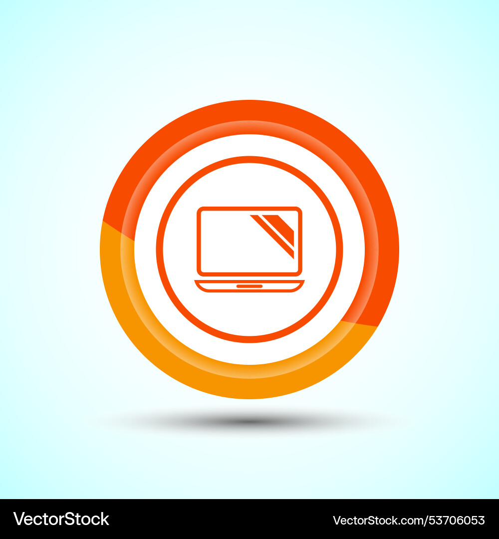 Laptop icon design computer for apps Vector Image