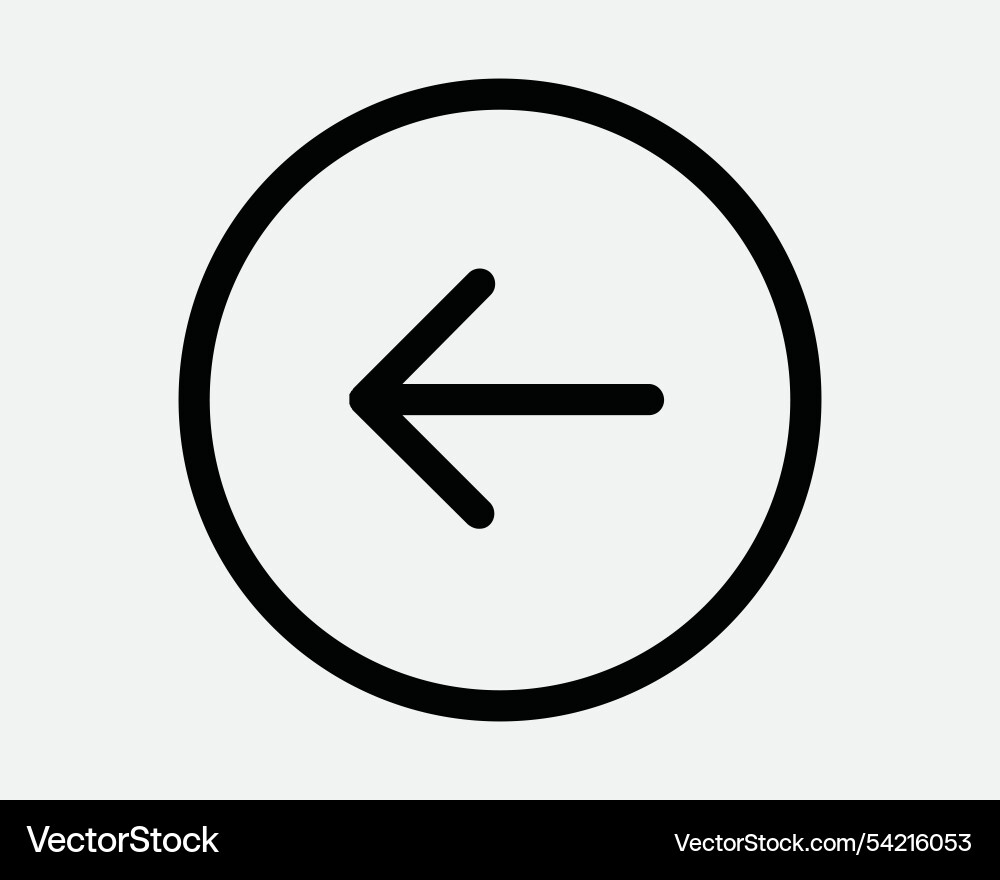 Left circle icon arrow point pointer before swipe Left circle icon arrow point pointer before swipe vector image