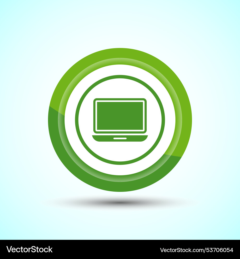 Laptop icon design computer for apps Laptop icon design computer for apps Vector Image