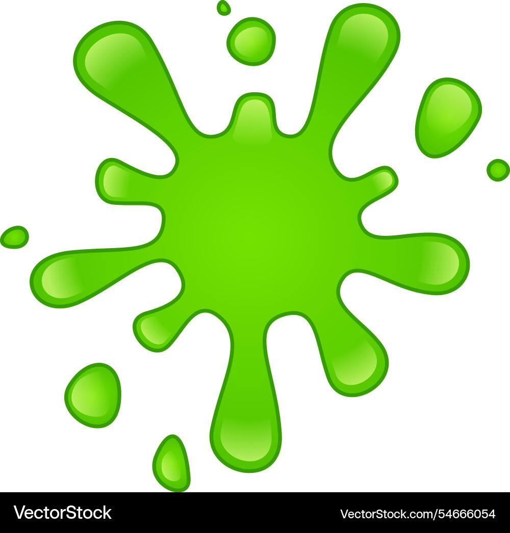 Vibrant green paint splatters energetically Vibrant green paint splatters energetically vector image